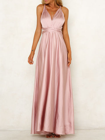 Airchics Robe De Demoiselle D'honneur Dos Nu À Col En V ProfondAirchics Robe De Demoiselle D'honneur Dos Nu À Col En V Profond